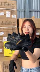 Giày Bảo Hộ Lao Động SPORT Dây Vặn Thông Minh / Vặn Chỉnh Dây / Mũi Nhựa Chịu Lực / Kevlar Chống Đinh / Cách Điện / Chống Trơn Trượt / An Toàn Bảo Hộ / Siêu Bền / Thời Trang