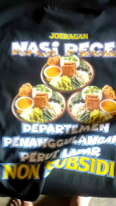 KAOS NASI PECEL / LELE / PEDAGANG / PENJUAL / DISTRO PREMIUM