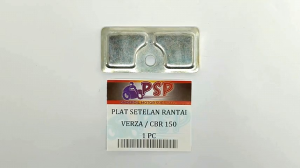 Plat Setelan Rantai Verza / CB 150 Lama (Harga Per 1 PCS) - Plate Pelat Washer Stelan Penahan Bracket Breket Rante Chain Adjuster Samping Tutup Arm Belakang Honda Versa CB150 Lama Old Panjang 56 mm Lebar 26 mm