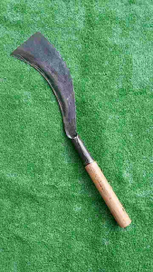 มีดตัดอ้อย เหล็กกล้า(ต.เต่าดำ ด้ามไม้เค็ง)บางเบา คมแข็งแรง