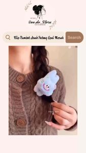 A04现货✨【Klip Rambut Anak Patung Epal Merah】毛绒绒红苹果一字大号鸭嘴夹Plush Red Apple One-Character Duckbill Clip后脑勺盘发夹发饰Cat Doll Clip
