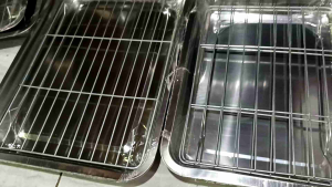 Nampan Peniris Minyak stainless dan cooling rack/ Nampan Serbaguna