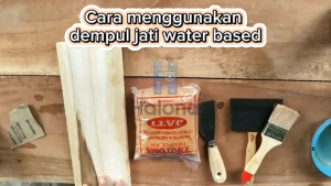 Dempul Kayu Jati 1 Kg Water Based Siap Pakai