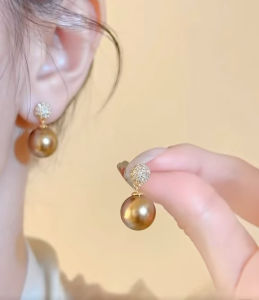 (Bebas beli 2 dapat bonus) A64 Anting mutiara mewat titanium wanita Korea original