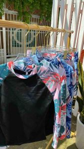 [Size L XL XXL] Đồ bơi nữ kín đáo tay dài chống nắng phối váy xoè hoạ tiết hoa in cao cấp Áo tắm Bikini Sài Gòn