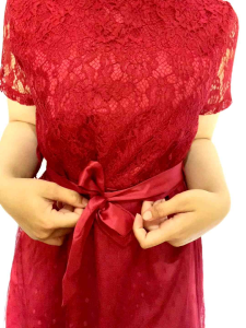 DRESS BRUKAT SATIN ALICIA MINIDRESS FASHION WANITA PESTA TERBARU