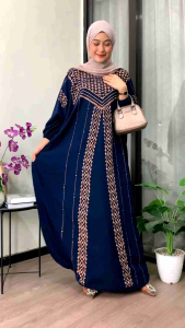 Kaftan Motif Bulan Rayon Tebal Jumbo Ld 180 cm