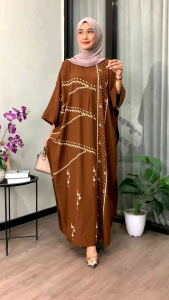 Kaftan Motif Rachel Rayon Tebal Jumbo Ld 180 cm