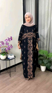 Kaftan Motif Yura Rayon Tebal Jumbo Ld 180 cm - Untuk Wanita Muslim