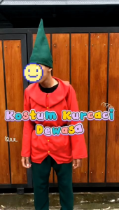 Kostum Kurcaci Dewasa Anak / Costume Snow White 7 Dwarf Kids Karnaval Cosplay Kostum Halloween Pesta