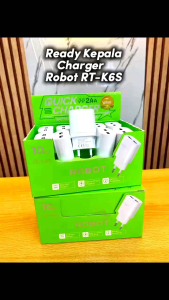 Adaptor Batok Kepala Charger Robot RT-K6S 2.4A 2 Port Output 1 Kotak Isi 10pcs Original Bergaransi
