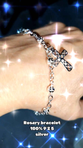 Rosary bracelet original silver