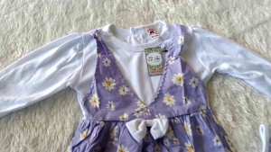 Gamis anak perempuan 2 3 tahun set jilbab