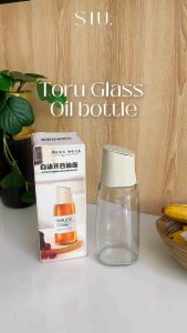 Toru Botol Minyak Kaca Tuang Wadah Kecap Cuka Tempat Botol Minyak Goreng Serbaguna Minimalis Astetik - Round Glass Oil Bottle