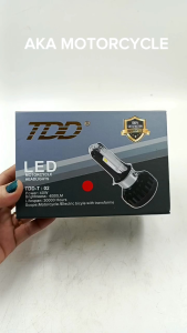 TDD T02 LED LIGHT HEADLIGHT 40WATTS FOR MOTORCYLE WITH PARKLIGHT COLOR RED