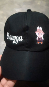 Topi baseball anak sablon labubu free bordir nama gratis