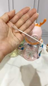 Paket isi 3pc sikat sedotan botol susu air / botol minum anak pembersih selang