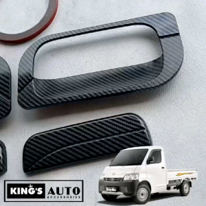 Paket Handle Outer Pintu Cover Pengaman Pintu Grandmax Carbon Glossy
