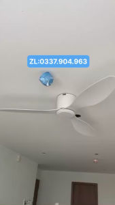 [TRẦN THẤP] Quạt Trần 3 Cánh Cổ Ngắn 18cm Dành Cho Trần ThấpChung CưPhòng Ngủ.Điều Khiển 6 Số 3 Cánh Nhựa Cao Cấp.Bảo Hành.