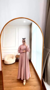 GAMIS WANITA TERKINI ELZATTA FASHION HIGH QUALITY | SET HIJAB PREMIUM QUALITY
