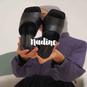 Nicholas Edison Heel Nadine Sandal Platform Slip on Block Heels Terbaru