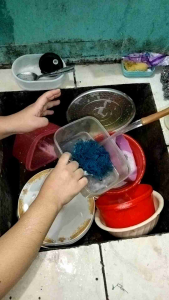 SABUT JALA CUCI PIRING DAPAT 3 PCS / SABUT GOSOK /PEMBERSIH