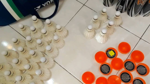 Grade A second hand Baddminton Shuttlecock  (12pcs/tube）二手羽毛球