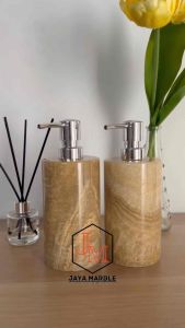 Dispenser Marmer Onyx / Tempat Sabun Marmer Onyx