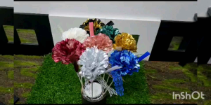 50pcs Colorful Wedding Decoration Premium Shining LHB1103 Big Beautiful Egg Flowers