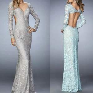 Gray elegant long evening formal gown- US size: 6