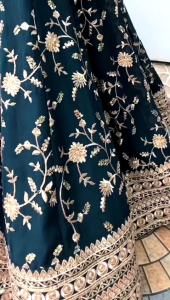 [PRE-ORDER] Semistitched Faux Georgette With Embroidery Work Lengha Suit ( Delivery 15 Days )