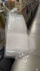 APPN (1ชุด25ใบ มีคลิปรีวิว) กล่องใส่อาหาร กล่องใส่ขนม กล่องใส่ของทอด กล่องใส่อาหารเดลิเวอรี่ กล่องอาหารใส่กลับบ้าน เบอร์PF750 ทรงสี่เหลี่ยม มีฝาปิดในตัว ปิดสนิท สีใส เข้าไมโครเวฟได้ วัสดุพลาสติก Food g. ทนความร้อน สินค้าพร้อมจัดส่ง (1496491249)