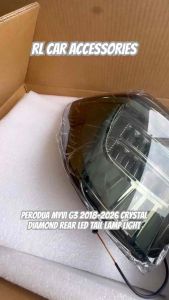 Perodua myvi G3 gen3 2018 2019 2020 2021 2022 2023 2024 3D Crystal rear led tail lamp light taillamp taillight bodykit body kit