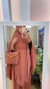 Mukena Dewasa Crincle Two In One Laser Cut