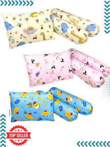 Bantal Guling Bayi Katun Micro Full Set: Nyaman & Alami