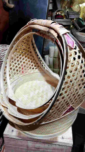 Keranjang cincin - keranjang parsel - keranjang bambu cincin - keranjang cantik serba guna - keranjang buah - keranjang cincin 1 set