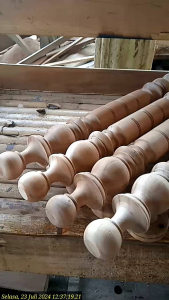 heandle pintu kayu jati mentahan ukuran 50cm gagang pintu kayu jati pegangan pintu kayu jati 10pasang(20pcs) siap