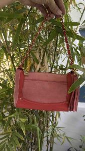 Túi 2hand đeo vai đeo chéo da v.o.i thật phong thủy phom mini NOUERR của Nhật -T815