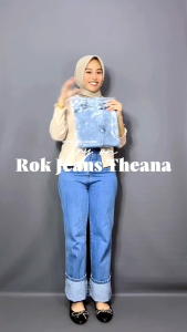 Highwaist Rok Jeans Theana Skirt