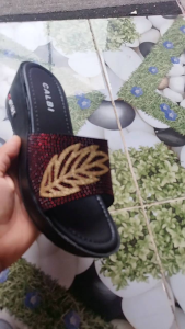 Sandal Wedges Wanita Calbi Premium Motif Terbaru