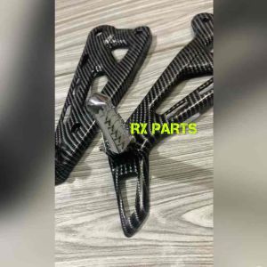 DUDUKAN FOOTSTEP + STEP / PIJAKAN BELAKANG CHROME IMPORT RX KING RX K RXKING PEGANGAN STEP / PIJAKAN KAKI BELAKANG RX KING RX K RXKING MASTER - NEW CORAK CARBON / KARBON