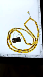 ก-9 สร้อยคอ อำพันพม่าแท้ ความยาว 30 เซน หนัก 11.4g