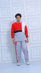 Setelan Baju Olahraga Seragam Senam Pria dan Wanita / Set Kaos Training Olahraga