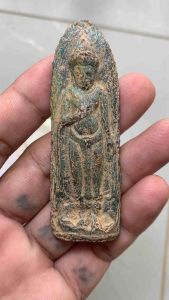 พระร่วงรางปืน เนื้อชินสนิมคราม กรุวัดพระศรีฯสุโขทัย