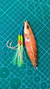 UMPAN METAL JIG KOIKA FULL GID  KERAPU MERAH 40 60 80 100 150 200 GRAM PLUS ASSIST HOOK