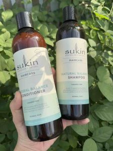 Set dầu gội và dầu xả Sukin Natural Balance chai 500ml