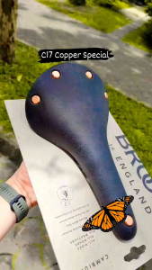 Brooks C17 Special Copper saddle for Brompton Touring Bicycles