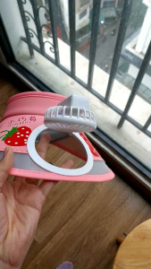 Mũ nửa đầu chống nắng tích hợp quạt