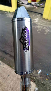 knalpot racing crf150l klx150l klx150bf klx150s klx150g dtracker model rocket 4 STAINLESS Provic