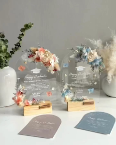 Elina Kado Acrylic gift | aestetic gift| gift hampers | gift kado| buket gift